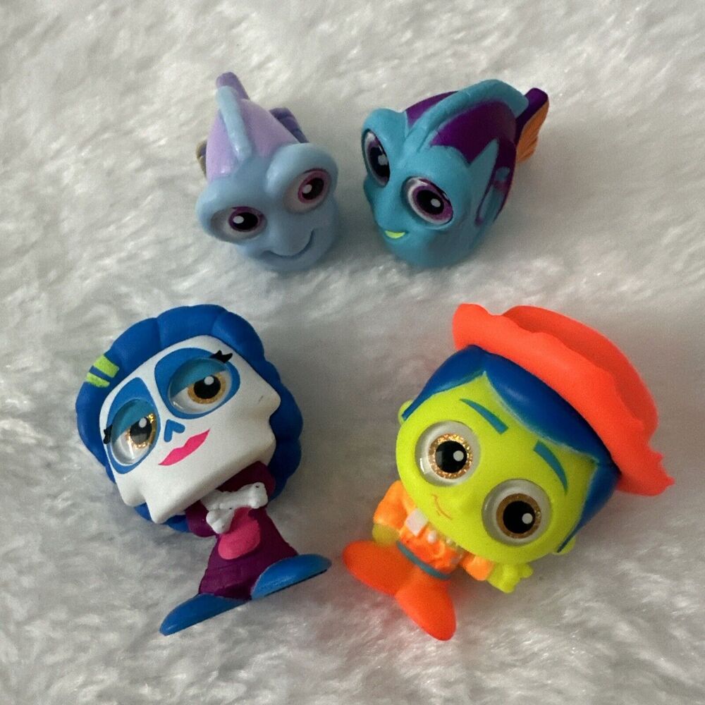 Disney Doorables Neon‎ FIgure Lot: Miguel Coco, Mama Imelda, Dory Finding Nemo